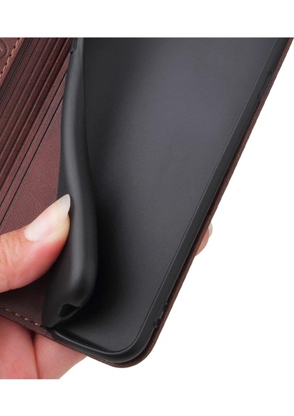 iPhone 12 Mini Kılıf Deri Kartlık Deri Cüzdan El Yapımı Kılıf Kapaklı
