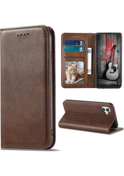 iPhone Xr Kılıf Deri Kartlık Deri Cüzdan El Yapımı Kılıf Kapaklı