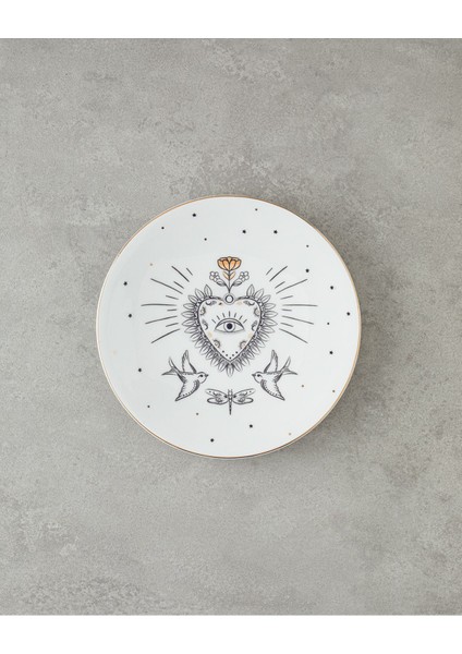 Talisman Magical Bone China Pasta Tabağı 21 cm Siyah-Gold