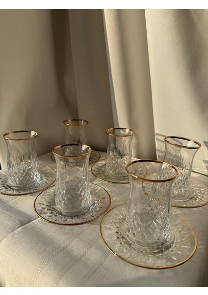 12'li Cam Çay Bardağı Seti, Şeffaf, 170ml, Şık ve Zarif Tasarım fırsatları