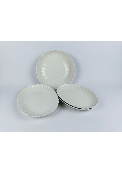 Midye Model Bone Luz Serisi 4 Lü Servis Takımı