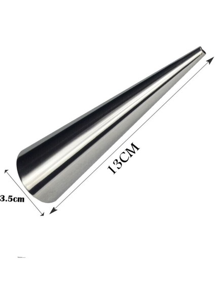 12cm Boy Narkalıp Külah Tatlısı Kalıbı, 10 adet, paslanmaz çelik, şık ve kullanışlı. fiyatları