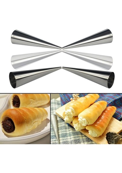 12cm Boy Narkalıp Külah Tatlısı Kalıbı, 10 adet, paslanmaz çelik, şık ve kullanışlı. indirimleri