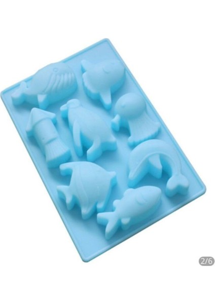 Mavi silikon çikolata kalıbı, ev yapımı tatlılar için şık ve kullanışlı tasarım fiyatları