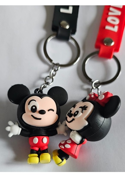 Mickey ve Minnie Silikon Çift Anahtarlığı ve Çanta Aksesuarı fiyatları