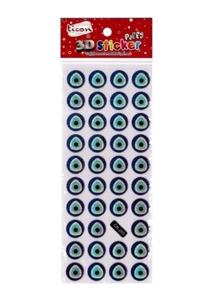 Sticker Nazar Boncuğu - 6 Adet