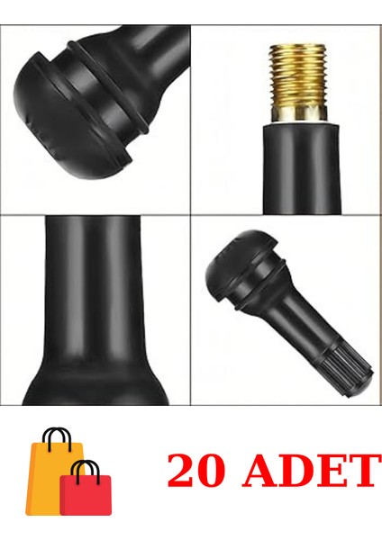 Sibop Oto Lastik Kauçuk Sibop Seti 20 Adet Takım +1 Yedek indirimleri