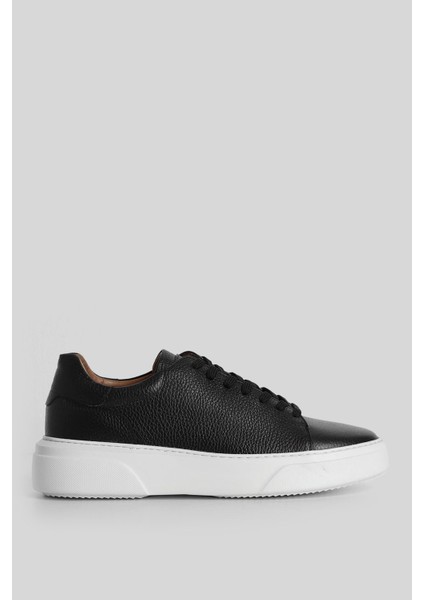 111230280 Tommy Erkek Sneaker Ayakkabısı Siyah Beyaz