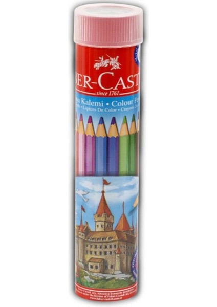 Faber Castell Kuru Boya 12 Li Teneke Tüpte - 2 Adet
