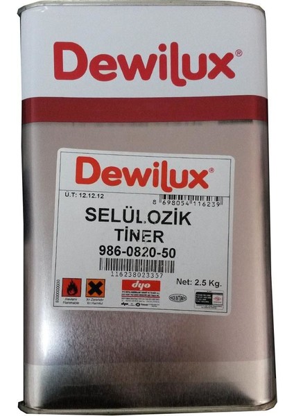 Dewilüx Selülozik Tiner 2,5 kg