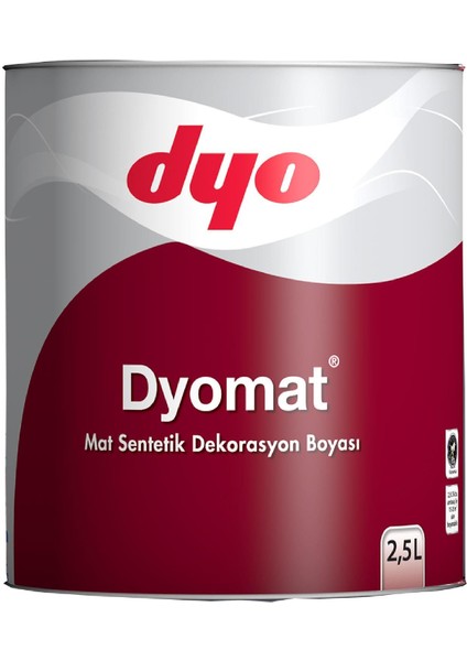 mat Mat Dekorasyon Boyası 2,5 Litre Siyah
