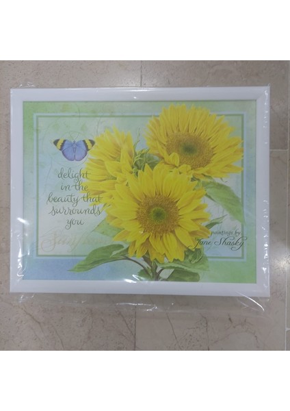 Yastıklı Keyif Tepsi Ayçiçek Çiçek Sunflower Delight 1 Adet