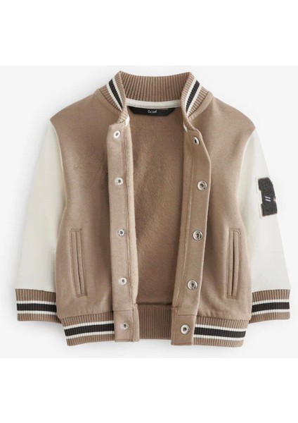 Kolej Bomber Pamuklu Düğmeli Ceket Erkek Çocuk modelleri