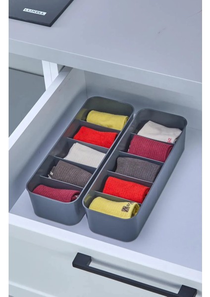( 2 Adet ) 5 Bölmeli Düzenleyici, Dolap-Çekmece Içi Organizer Saat,takı,iç Çamaşırı Düzenleyici modelleri