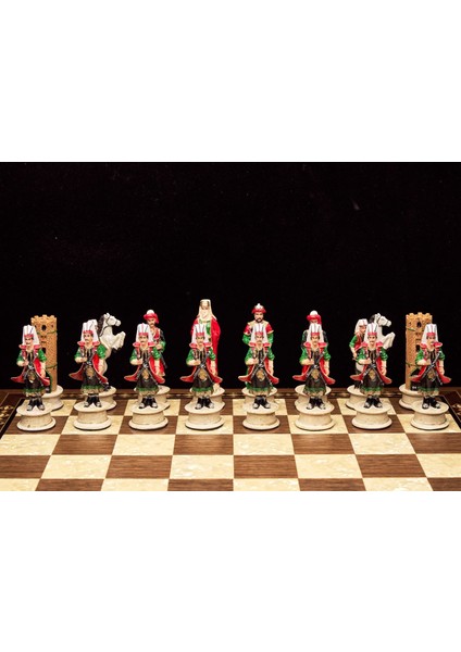Yeniçeri Temalı Büyük Satranç Figürleri Şah 12 cm (Sadece Figür)