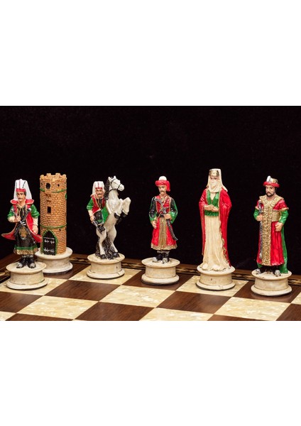 Yeniçeri Temalı Büyük Satranç Figürleri Şah 12 cm (Sadece Figür)