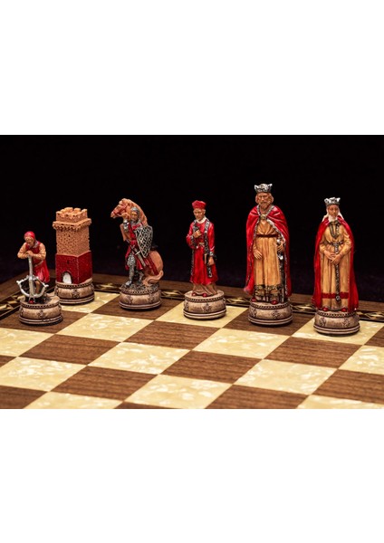 Camelot Temalı Lüks Satranç Figürleri Orta Boy Şah 8 cm(Sadece Figür) indirimleri