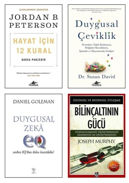 Hayat Icin 12 Kural-Duygusal Ceviklik-Duygusal Zeka-Bilincaltinin Gucu=4 Set