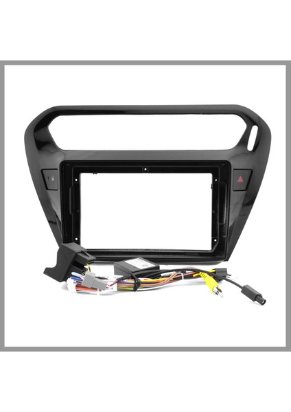 Peugeot 301 / Cıtroen C-Elysée 2012-2020 Siyah 9 Inc Androıd Multimedya Çerçevesi - Soket-Canbus