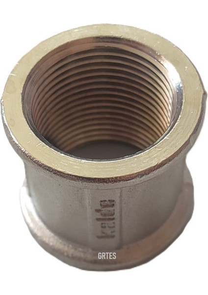 (10'lu Paket) 1/2"DN15 Sarı/krom Manşon İç Dişli (Dişi) - Chrome Threaded Sleeve fiyatları