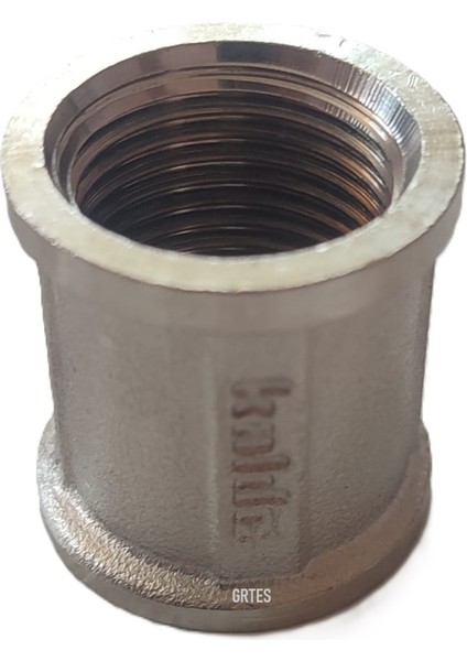 (10'lu Paket) 1/2"DN15 Sarı/krom Manşon İç Dişli (Dişi) - Chrome Threaded Sleeve fırsatları