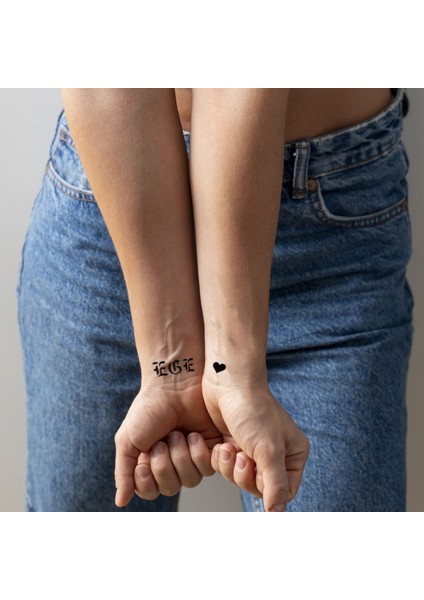 ABC&123 Gotik Font Dövme Şablon Seti