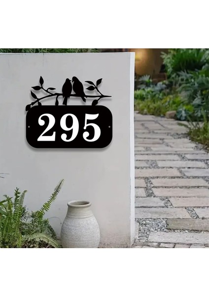 Villa -Site -Konak - Daire Apartman Kapı Numarası 30X25 cm Kişiye Özel