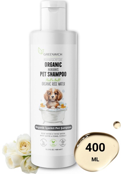 Vücut ve Pati Şampuanı Bit Pire Kene Parazit Uzaklaştırıcı Tahriş Giderici Vegan Organik Kedi Köpek 400 ml