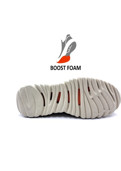 M21337 Hakiki Nubuk Deri Boost Foam Yüksek Taban Haki Yeşil Erkek Günlük Sneaker Ayakkabı
