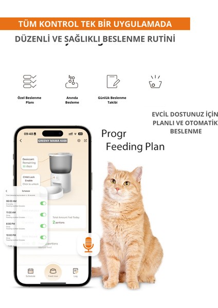 Otomatik Mama Kabı | 4 L | Wıfı | Akıllı | Kedi Köpek fiyatları