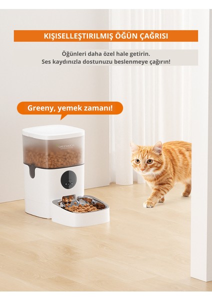 Otomatik Mama Kabı | 4 L | Wıfı | Akıllı | Kedi Köpek