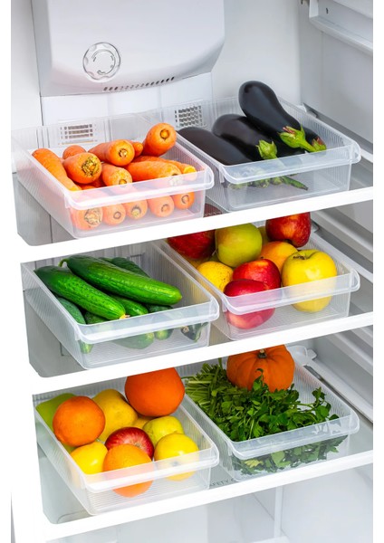 6'lı 6 Litre Dolap Içi ve Buzdolabı Içi Düzenleyici Banyo Mutfak Organizeri 20X32X7 cm fiyatları