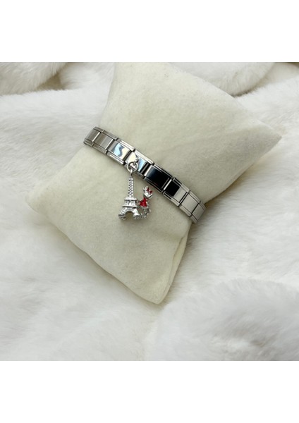 Çelik İtalyan Charm Bileklik