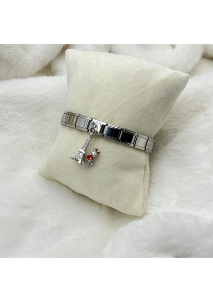 Çelik İtalyan Charm Bileklik modelleri