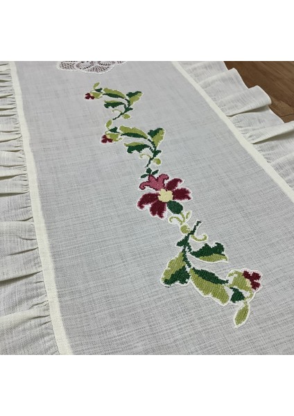 Kaneviçeli & Fırfırlı& El Dantelli Runner- 40 * 130 cm modelleri