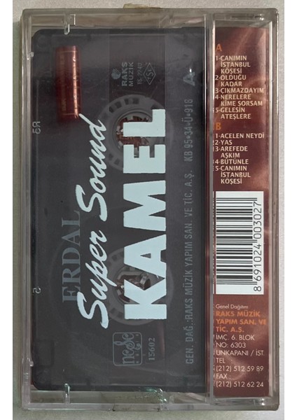 Erdal Canımın Istanbul Köşesi Kaset (Jelatininde Sıfır Dönem Baskı Kaset)