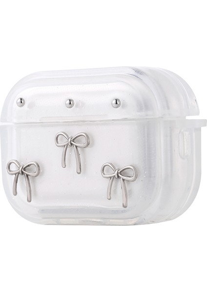 Apple Airpods Pro 2. Nesil ve Pro Uyumlu Airpods Kılıf Simli Desenli Sevimli Korunaklı Airpods Kılıf