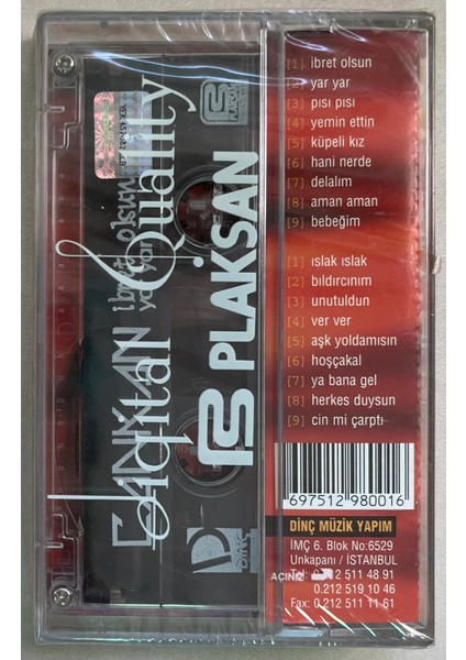 Cankan Ibret Olsun Yar Yar Kaset (Jelatininde Sıfır Dönem Baskı Kaset)