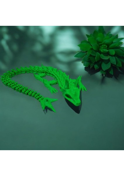 Hareketli 3D Ejderha Figürü - Esnek Tasarım - Dekoratif ve Oyuncak