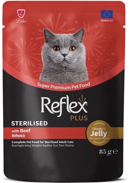 Karışık Soslu Kedi Yaş Maması Kedi Pouch 85 gr - 8 Adet