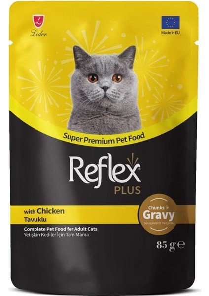 Karışık Soslu Kedi Yaş Maması Kedi Pouch 85 gr - 8 Adet