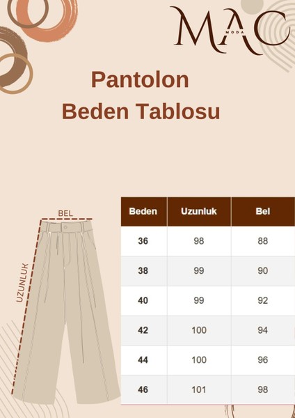 Beli Lastikli Cepli Bol Paça Kot Pantolon