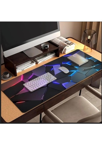 70X30 cm Geometrik Patlama Temalı Kaydırmaz Taban Speed Yüzey Oyuncu Mouse Pad Gaming fiyatları