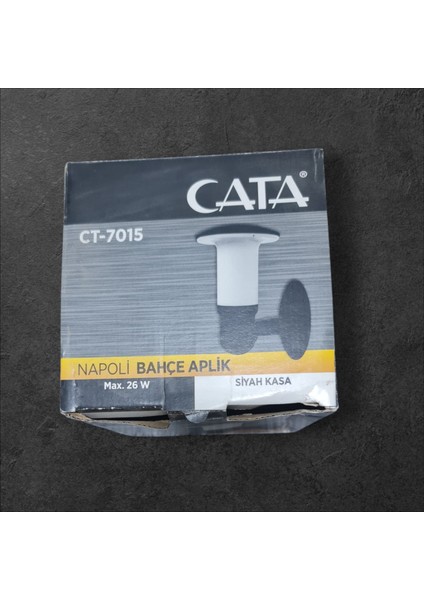 Bahçe Lambası Ct 7015 Napoli Bahçe Aplik Siyah Ampul Dahil