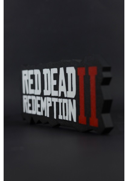 Red Dead Redemption 2 - Rdr 2 - 3 Boyutlu Tabela - 25 cm x 11 cm x 1.5 cm
