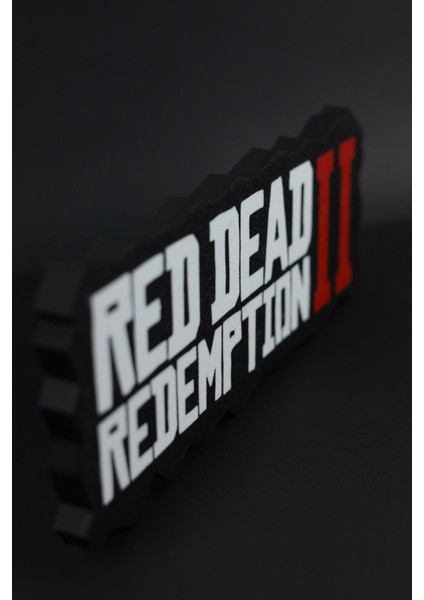 Red Dead Redemption 2 - Rdr 2 - 3 Boyutlu Tabela - 25 cm x 11 cm x 1.5 cm