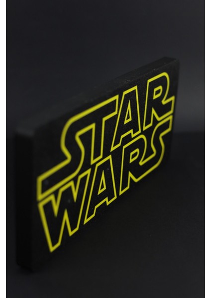 Star Wars - 3 Boyutlu Tabela - 25 cm x 12 cm x 1.5 cm