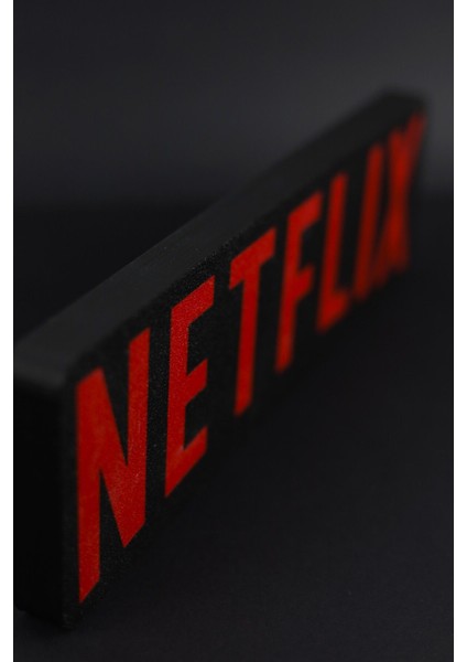 Netflix - 3 Boyutlu Tabela - 25 cm x 7.5 cm x 1.5 cm