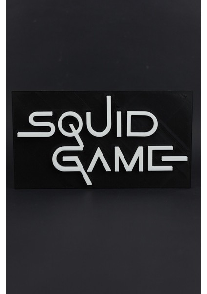 Squid Game - 3 Boyutlu Tabela - 20 cm x 11 cm x 1.5 cm