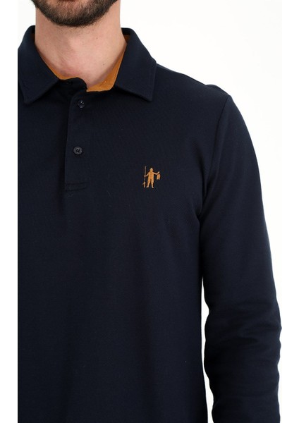 Chatham - Lacivert Uzun Kollu Polo